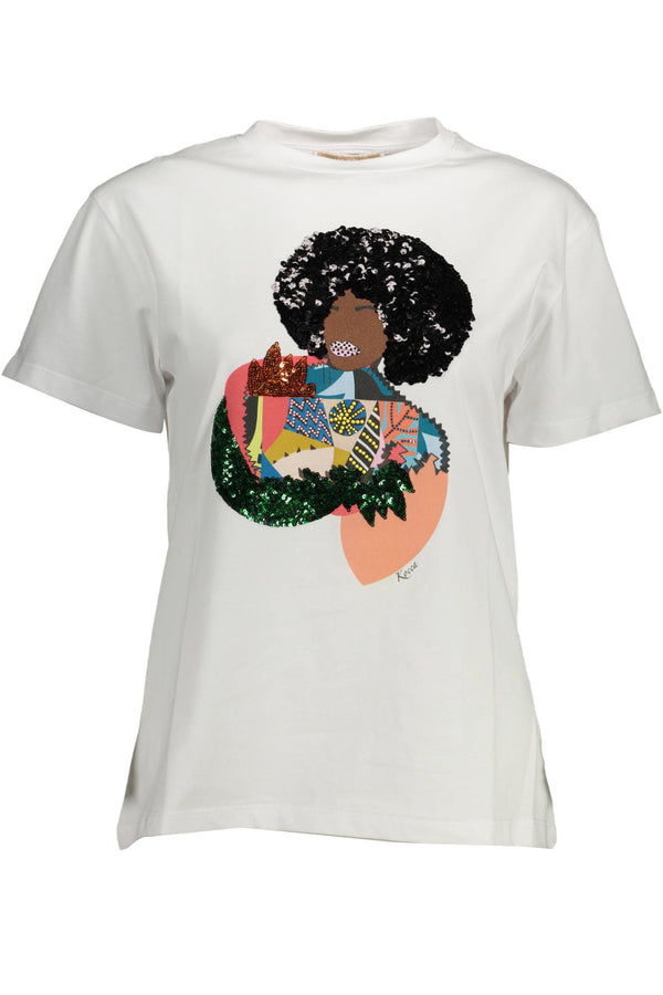 T-SHIRT DE MANGA CURTA FEMININA KOCCA BRANCA