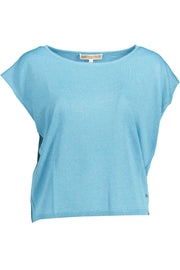 KOCCA WOMEN'S LIGHT BLUE SLEEVELESS T-SHIRT