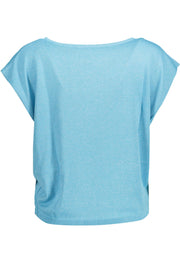 KOCCA WOMEN'S LIGHT BLUE SLEEVELESS T-SHIRT