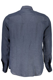 CAMISA EM LINHO LA MARTINA HOMEM AZUL