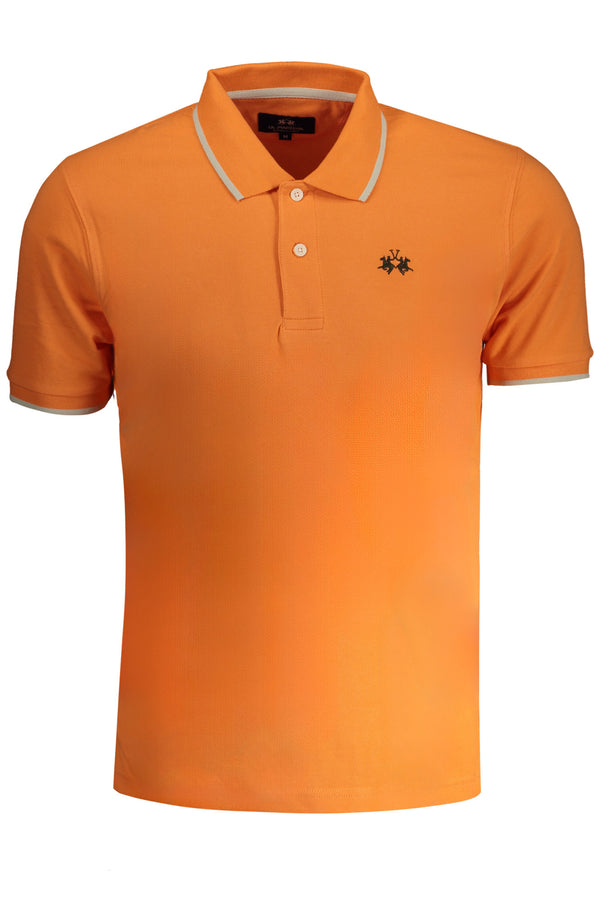 CAMISA POLO LA MARTINA HOMEM LARANJA DE MANGA CURTA