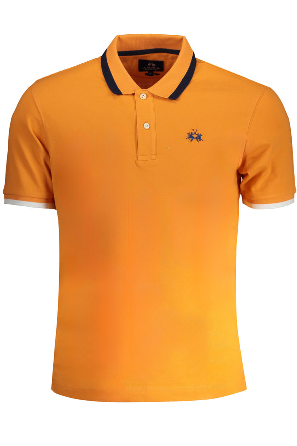 CAMISA POLO LA MARTINA HOMEM LARANJA DE MANGA CURTA