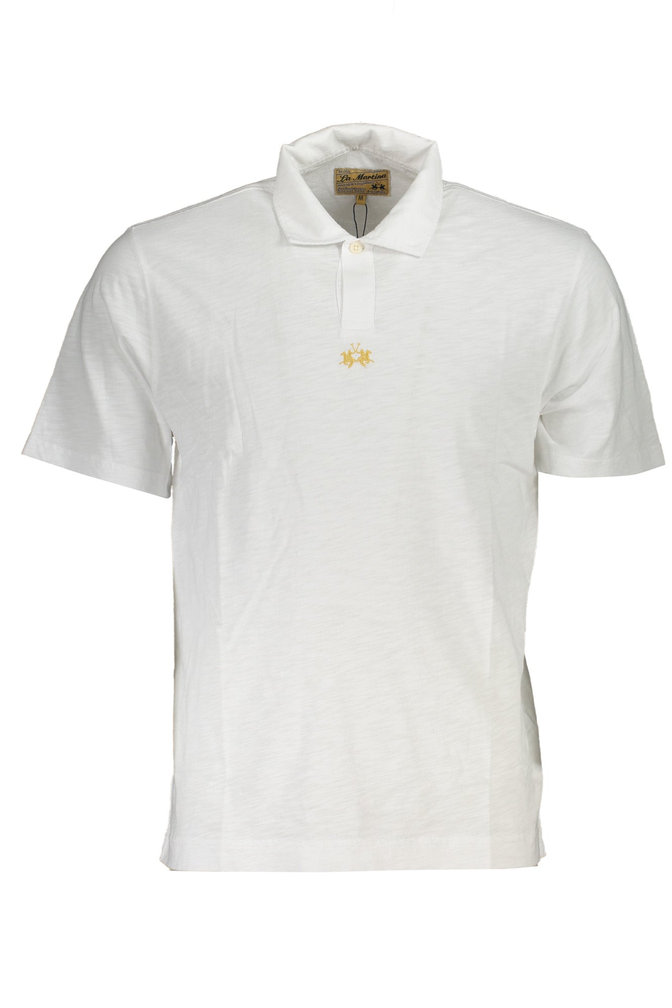 LA MARTINA MEN'S WHITE SHORT SLEEVE POLO SHIRT