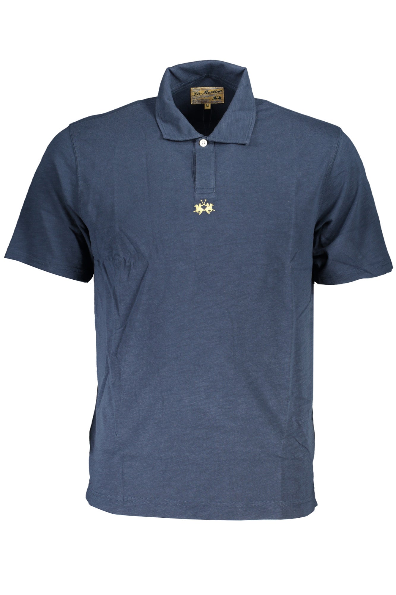 LA MARTINA MEN'S SHORT SLEEVE POLO SHIRT BLUE