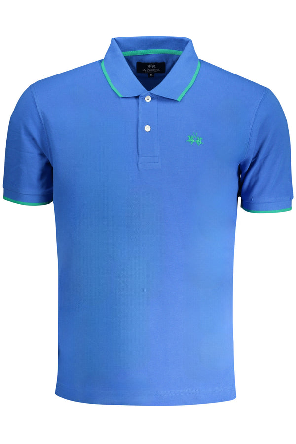 CAMISA POLO LA MARTINA AZUL DE MANGA CURTA PARA HOMEM