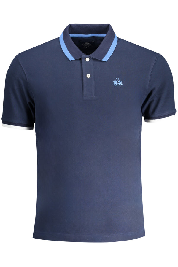 CAMISA POLO LA MARTINA AZUL DE MANGA CURTA PARA HOMEM
