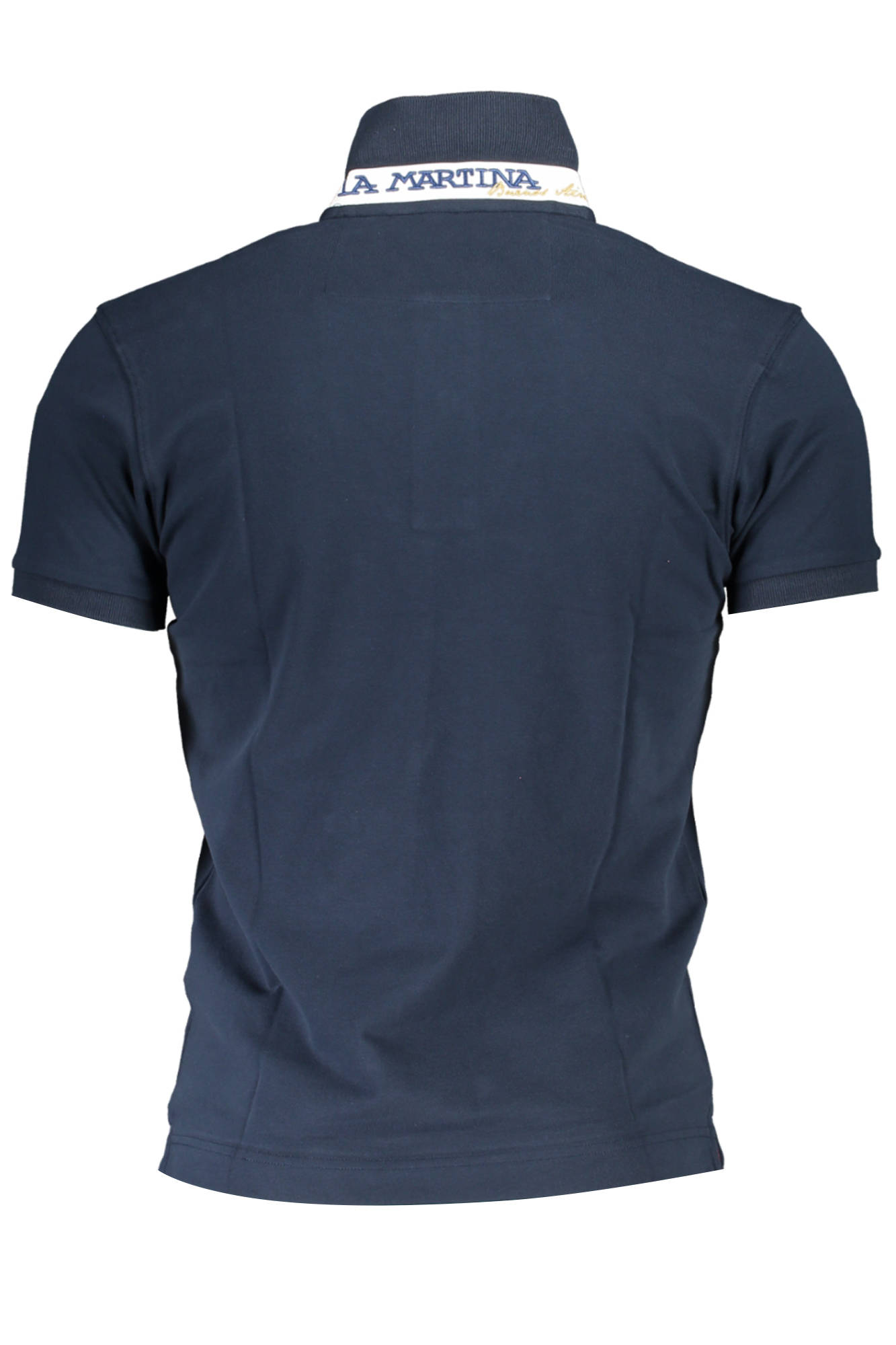 LA MARTINA MEN'S SHORT SLEEVE POLO SHIRT BLUE