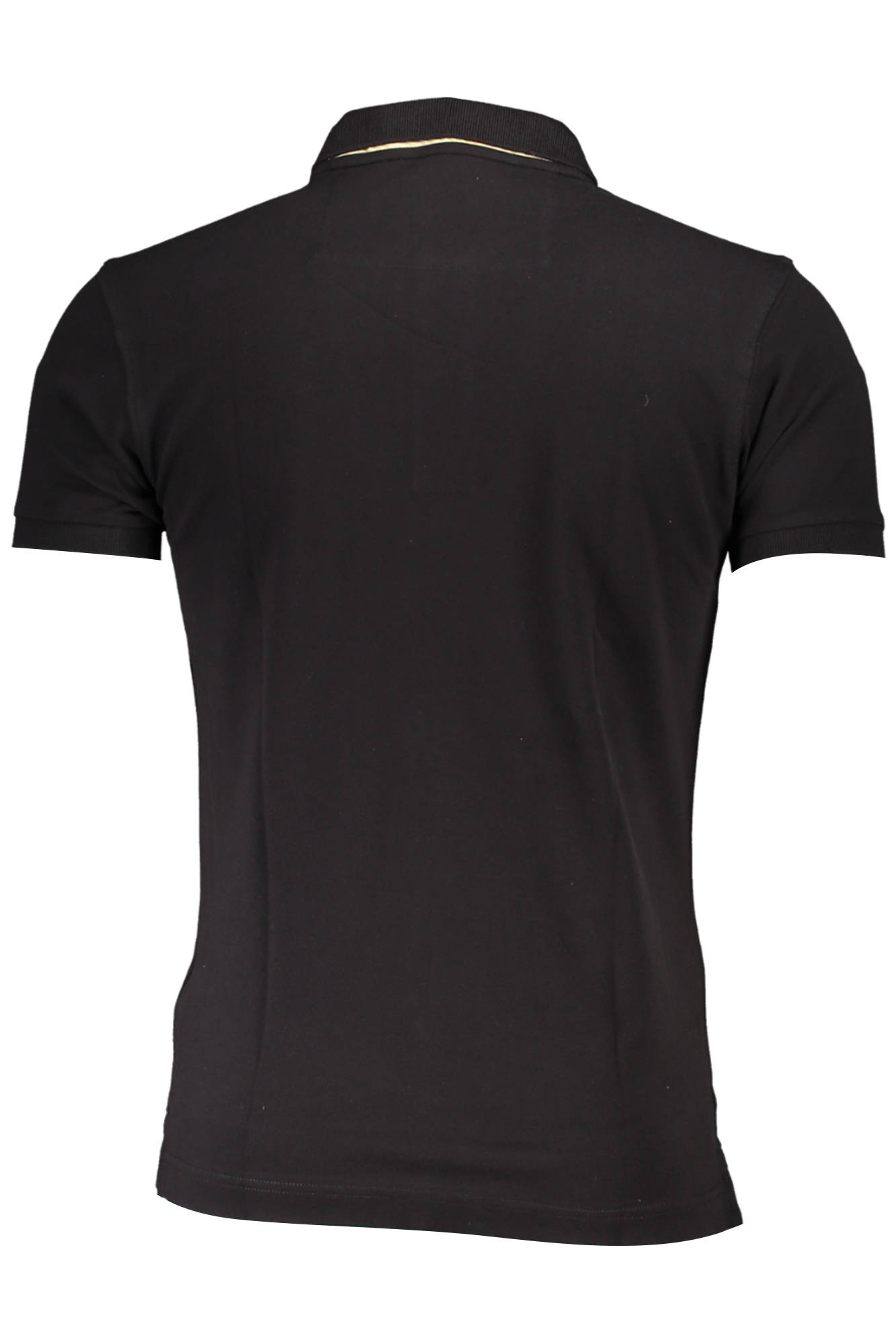 LA MARTINA Men's Black Short-Sleeved Polo Shirt