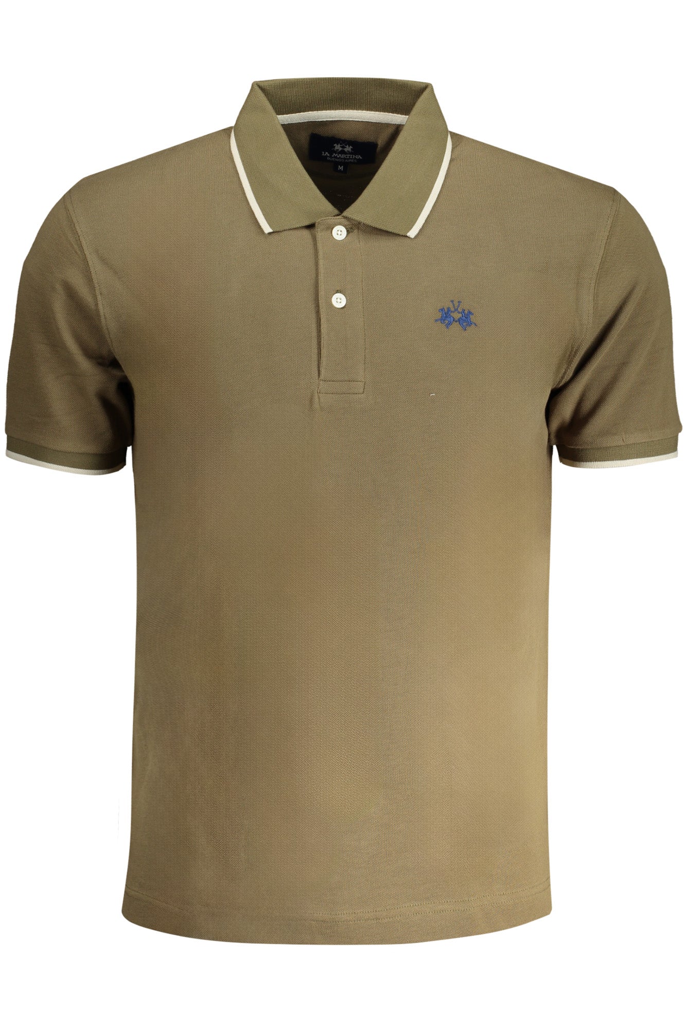 LA MARTINA MEN'S GREEN SHORT SLEEVED POLO SHIRT