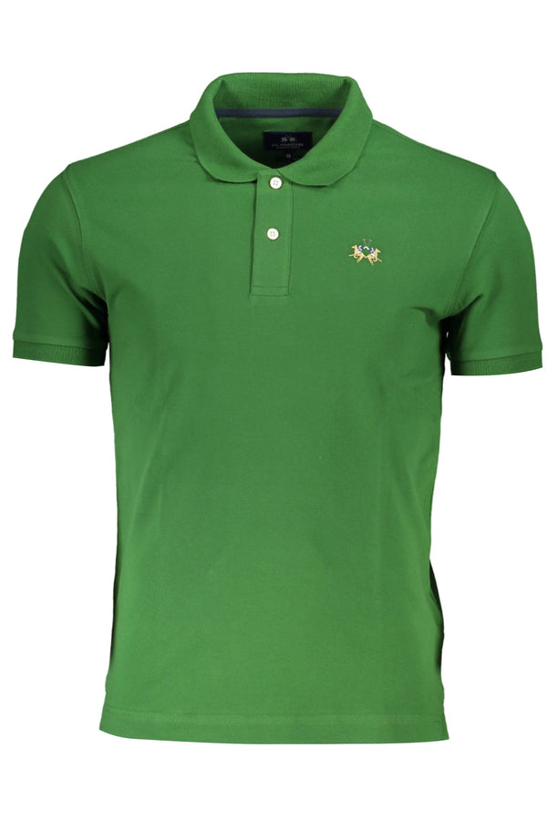 CAMISA POLO DE MANGA CURTA VERDE MASCULINA LA MARTINA