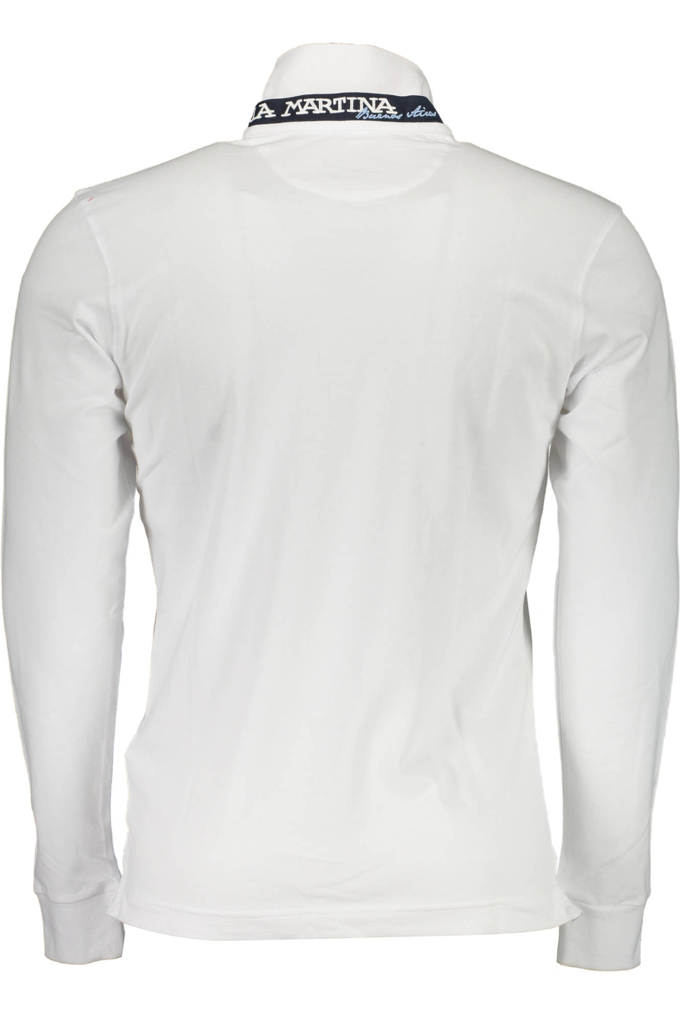 LA MARTINA WHITE LONG-SLEEVED POLO SHIRT FOR MEN