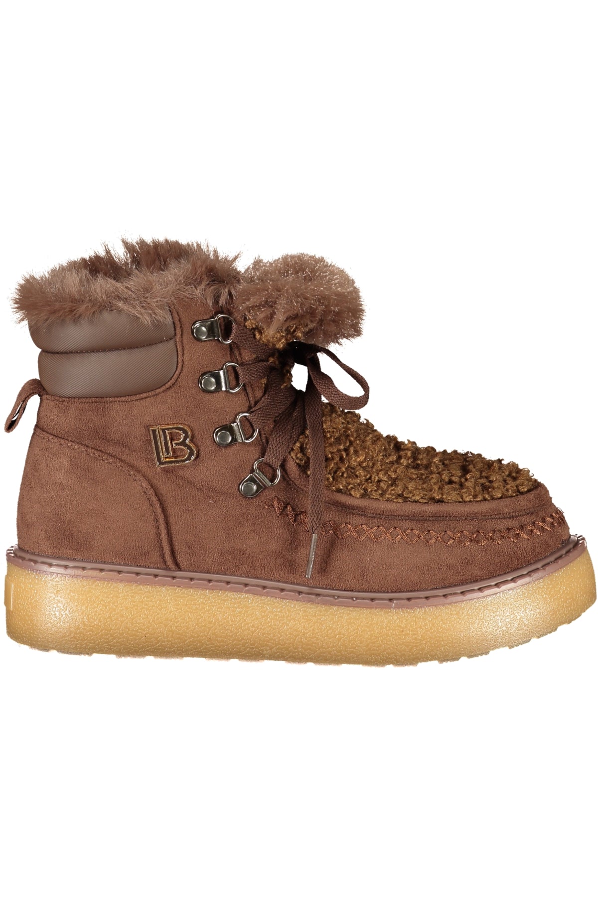 BOTINS COM ATACADORES LAURA BIAGIOTTI MULHER CASTANHOS