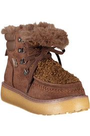 BOTINS COM ATACADORES LAURA BIAGIOTTI MULHER CASTANHOS