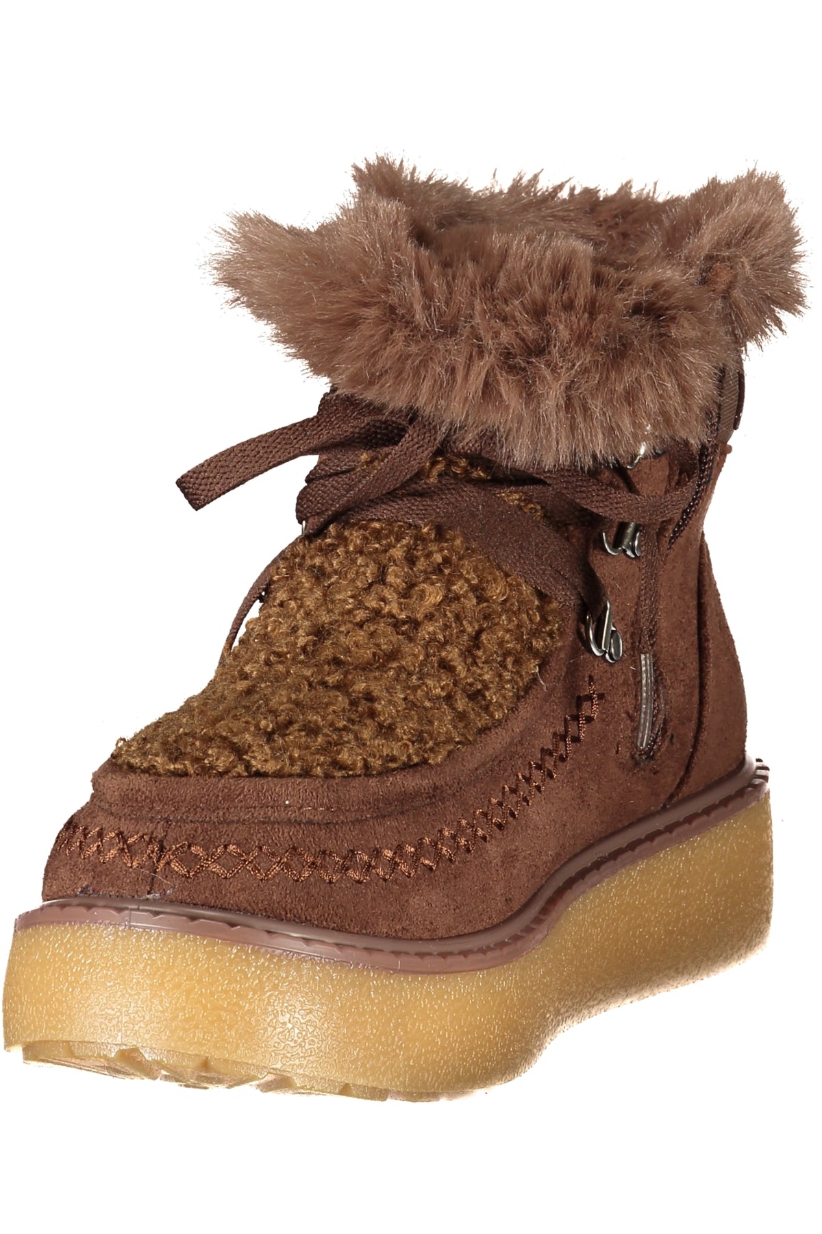 BOTINS COM ATACADORES LAURA BIAGIOTTI MULHER CASTANHOS