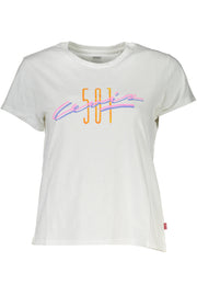T-SHIRT EM ALGODÃO LEVI'S MULHER BRANCA