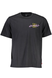 T-SHIRT EM ALGODÃO LEVI'S HOMEM PRETA