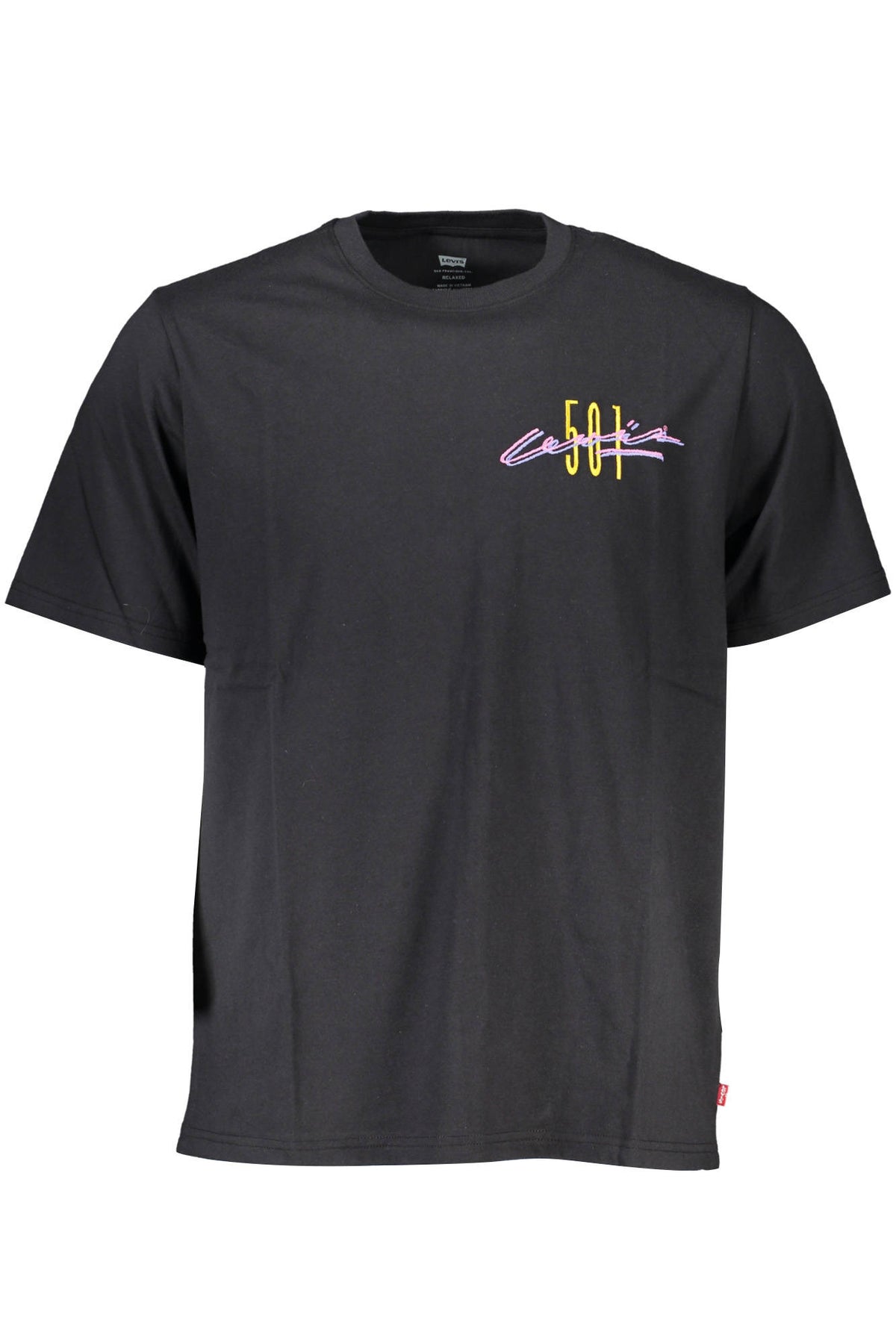 T-SHIRT EM ALGODÃO LEVI'S HOMEM PRETA