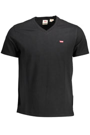 T-SHIRT EM ALGODÃO LEVI'S HOMEM PRETA