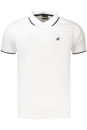 POLO COM ESTAMPADO LOTTO HOMEM BRANCO