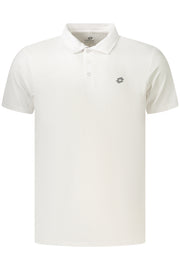 POLO COM ESTAMPADO LOTTO HOMEM BRANCO