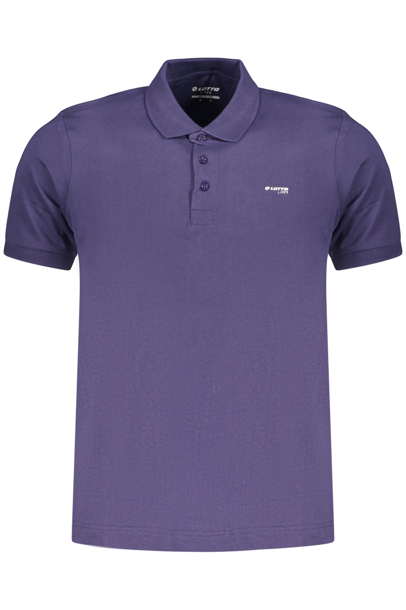POLO EM ALGODÃO LOTTO HOMEM AZUL