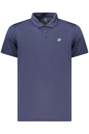 POLO COM ESTAMPADO LOTTO HOMEM AZUL