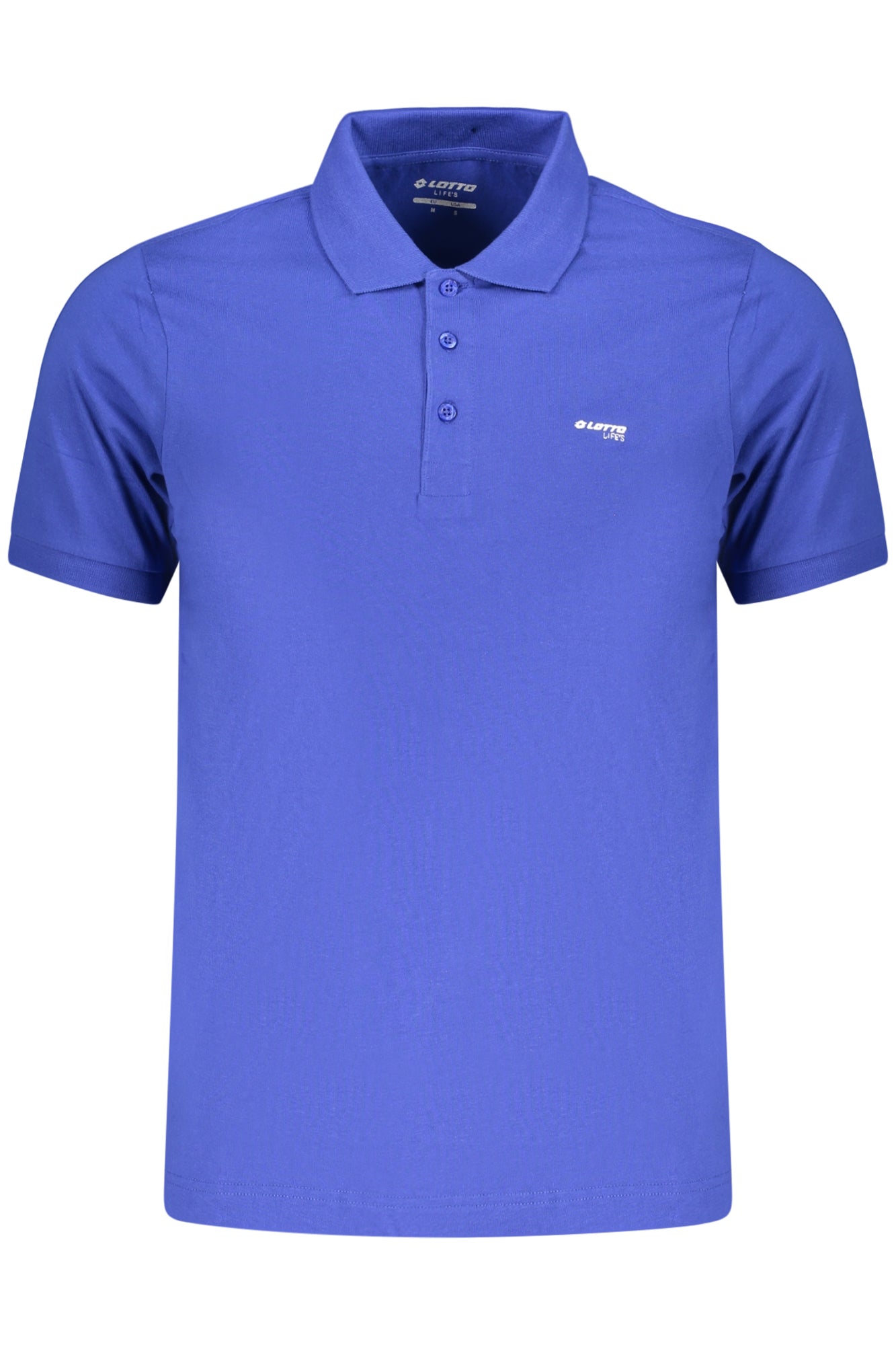 POLO EM ALGODÃO LOTTO HOMEM AZUL