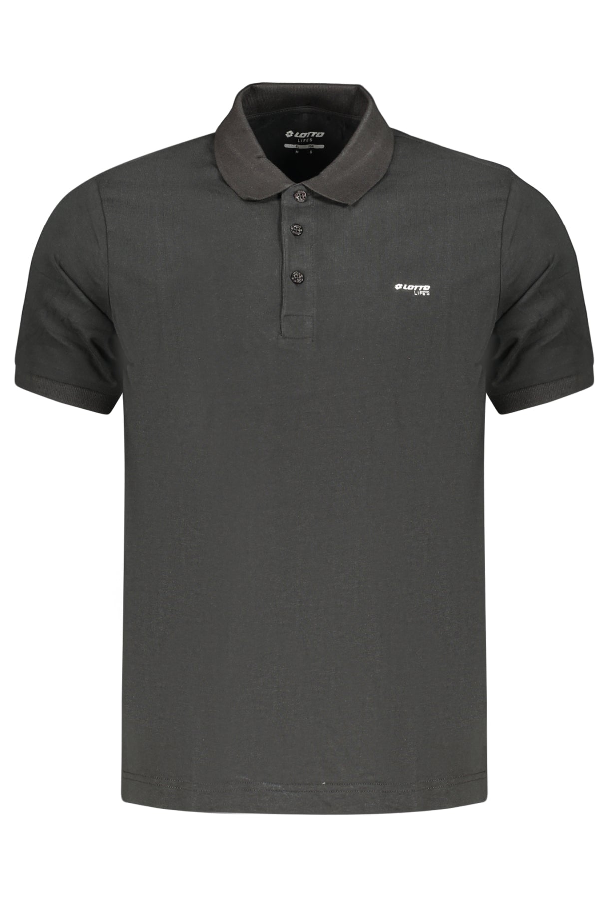 POLO EM ALGODÃO LOTTO HOMEM PRETO