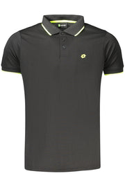 POLO COM ESTAMPADO LOTTO HOMEM PRETO