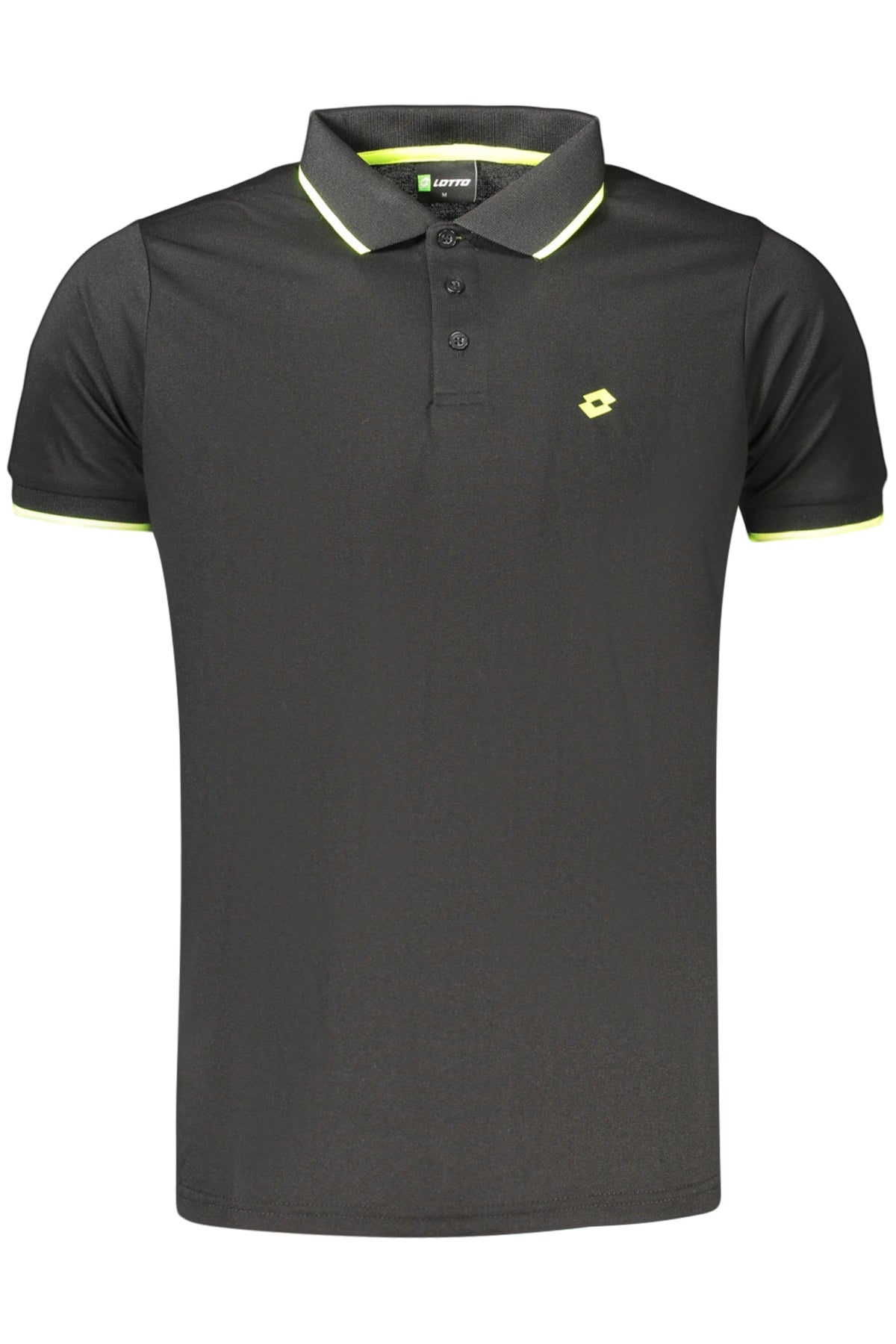 POLO COM ESTAMPADO LOTTO HOMEM PRETO