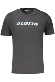 T-SHIRT EM ALGODÃO LOTTO HOMEM PRETA
