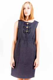 LOVE MOSCHINO WOMEN'S SHORT DRESS BLUE