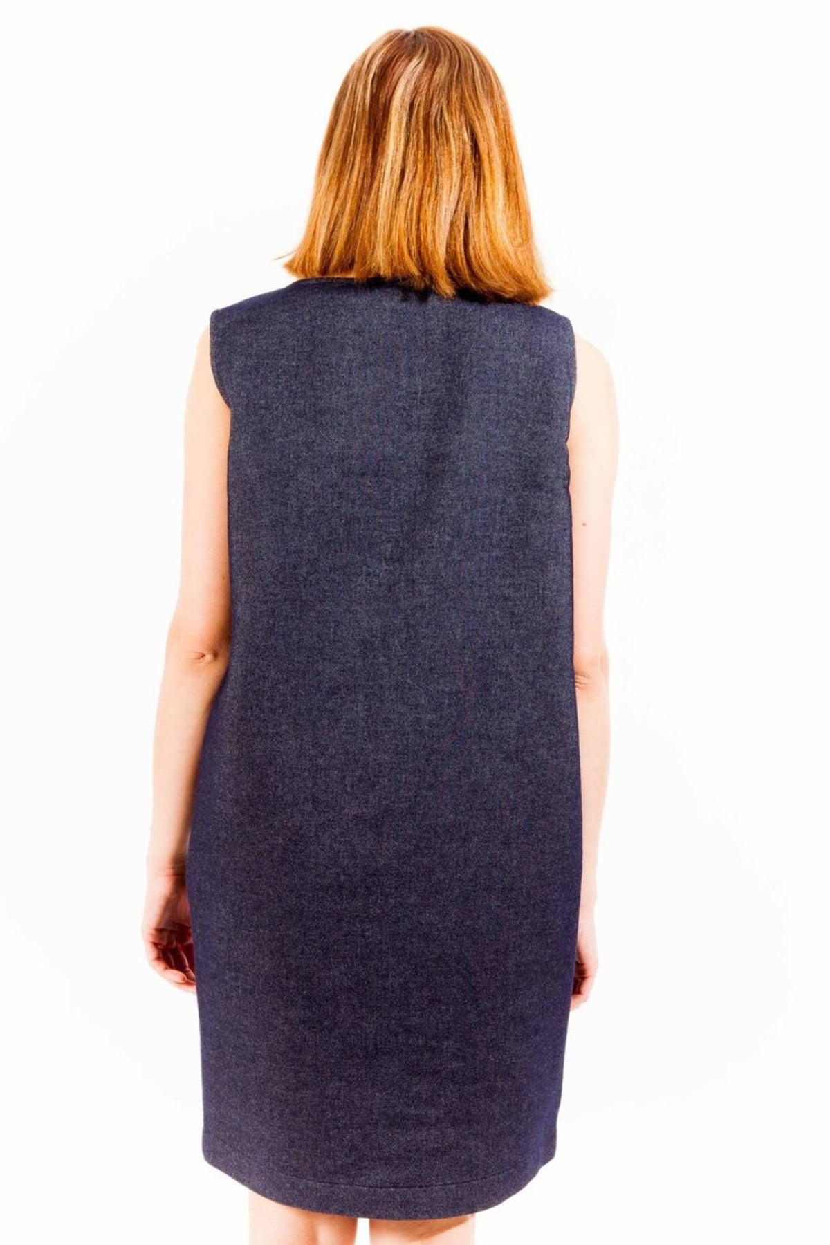 LOVE MOSCHINO WOMEN'S SHORT DRESS BLUE