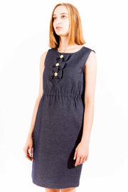 LOVE MOSCHINO WOMEN'S SHORT DRESS BLUE