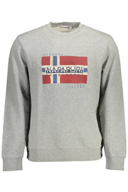 SWEATSHIRT EM ALGODÃO NAPAPIJRI HOMEM CINZENTA