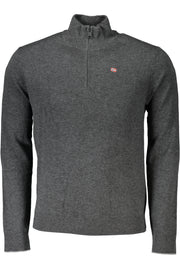CAMISOLA COM BORDADO NAPAPIJRI HOMEM CINZENTA