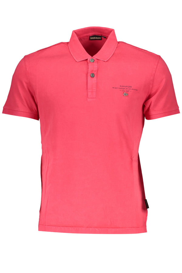 CAMISA POLO DE MANGA CURTA MASCULINA NAPAPIJRI ROSA