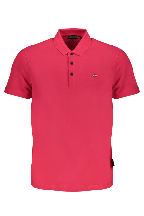 CAMISA POLO DE MANGA CURTA MASCULINA NAPAPIJRI ROSA