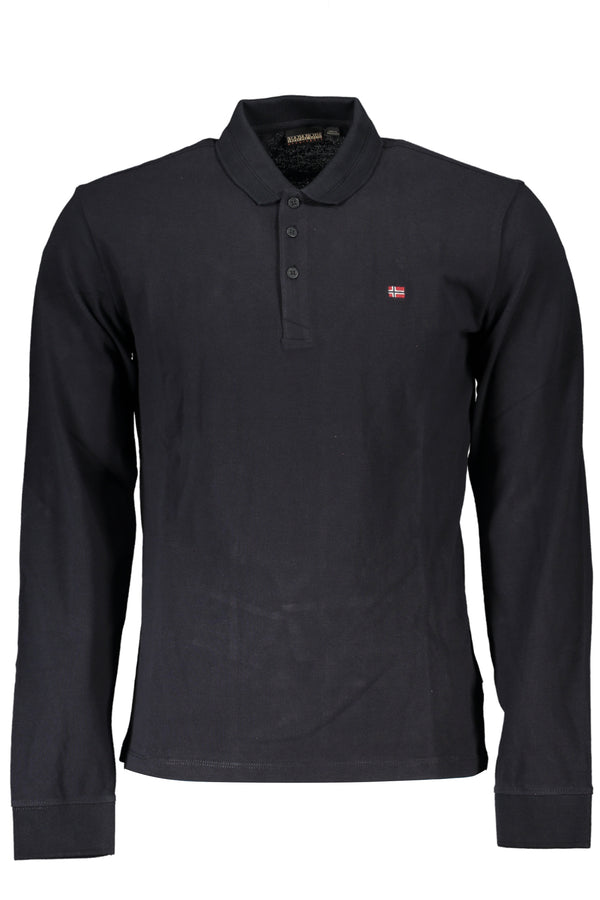 CAMISA POLO PRETA DE MANGA COMPRIDA NAPAPIJRI HOMEM