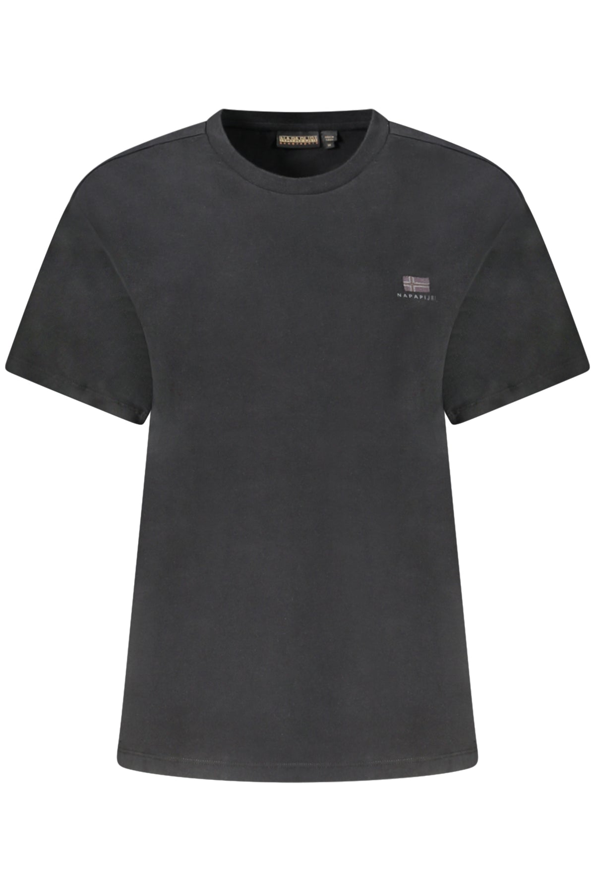 T-SHIRT EM ALGODÃO NAPAPIJRI MULHER PRETA