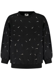 SWEATSHIRT EM ALGODÃO NIKE CRIANÇA PRETA