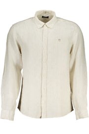 MEN'S BEIGE NORTH SAILS LONG SLEEVE SHIRT