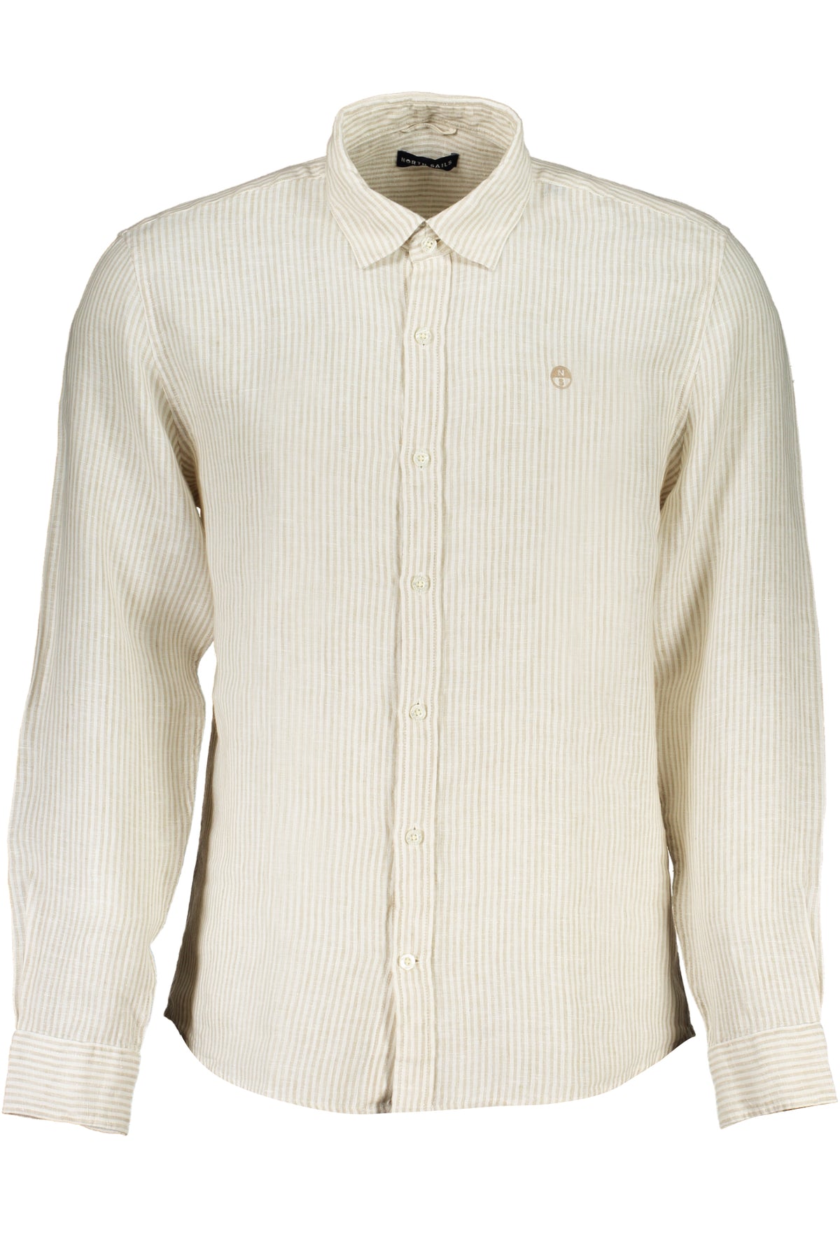 MEN'S BEIGE NORTH SAILS LONG SLEEVE SHIRT