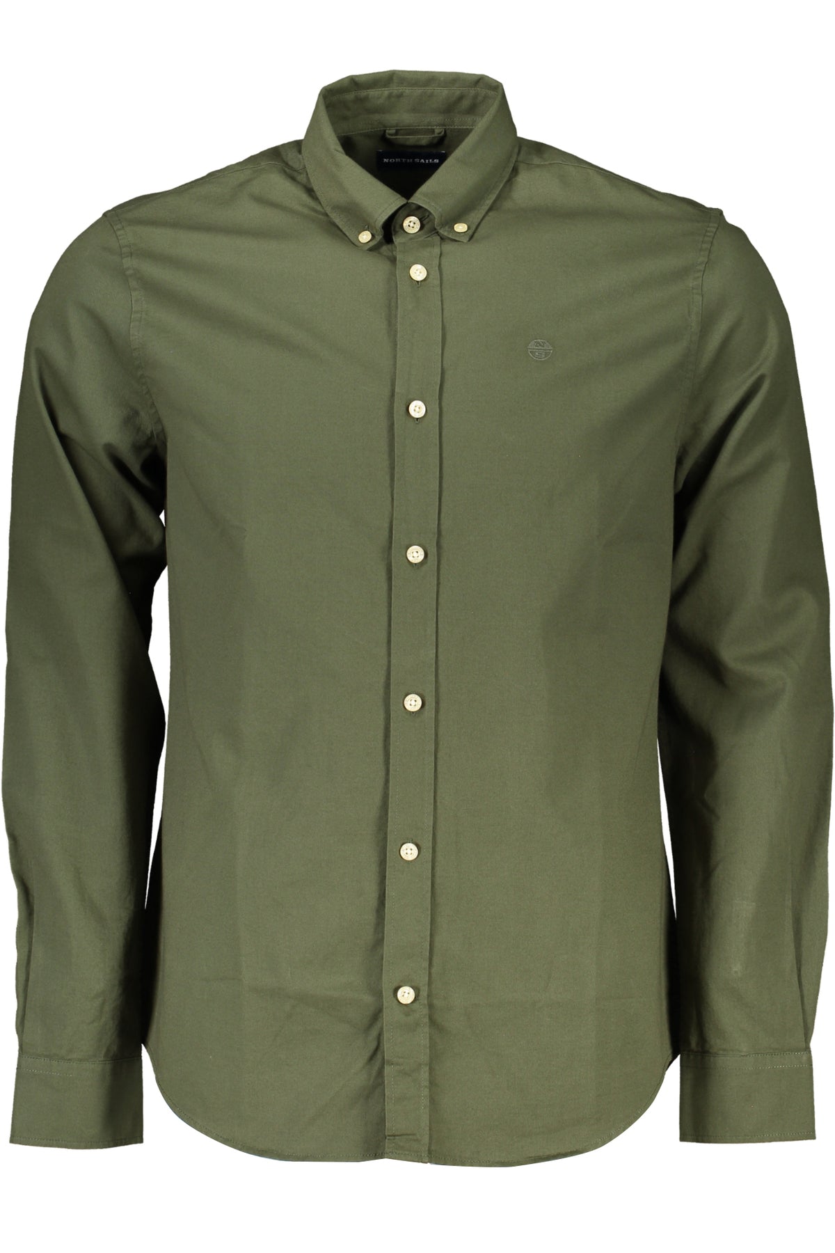 NORTH SAILS MEN'S GREEN LONG SLEEVE SHIRT