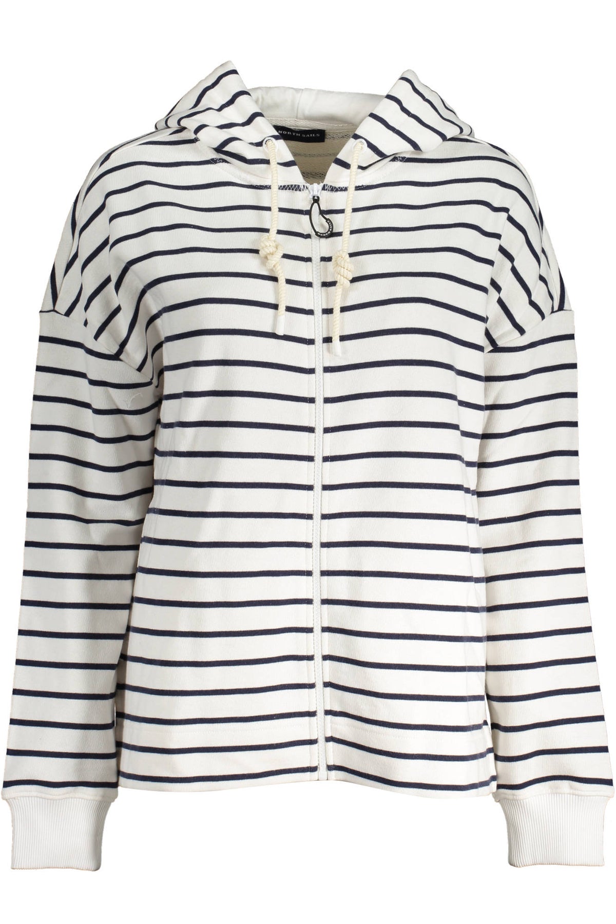 NORTH SAILS WOMEN'S WHITE SWEATER WITH ZIP