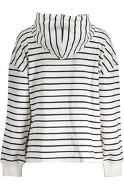 NORTH SAILS WOMEN'S WHITE SWEATER WITH ZIP