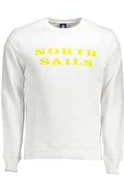 NORTH SAILS MEN'S WHITE SWEATER WITHOUT ZIP