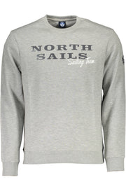 NORTH SAILS MEN'S GREY ZIPLESS SWEATSHIRT