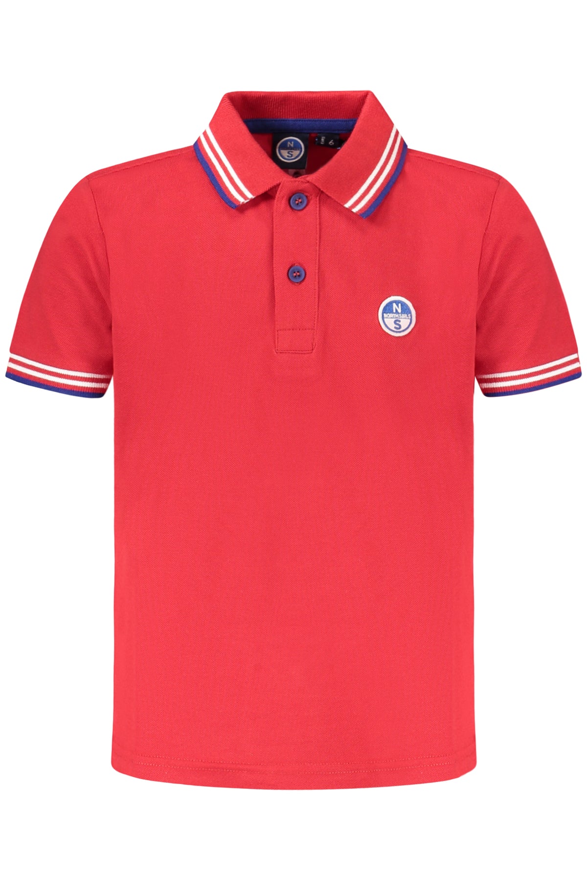 POLO EM ALGODÃO NORTH SAILS CRIANÇA VERMELHO