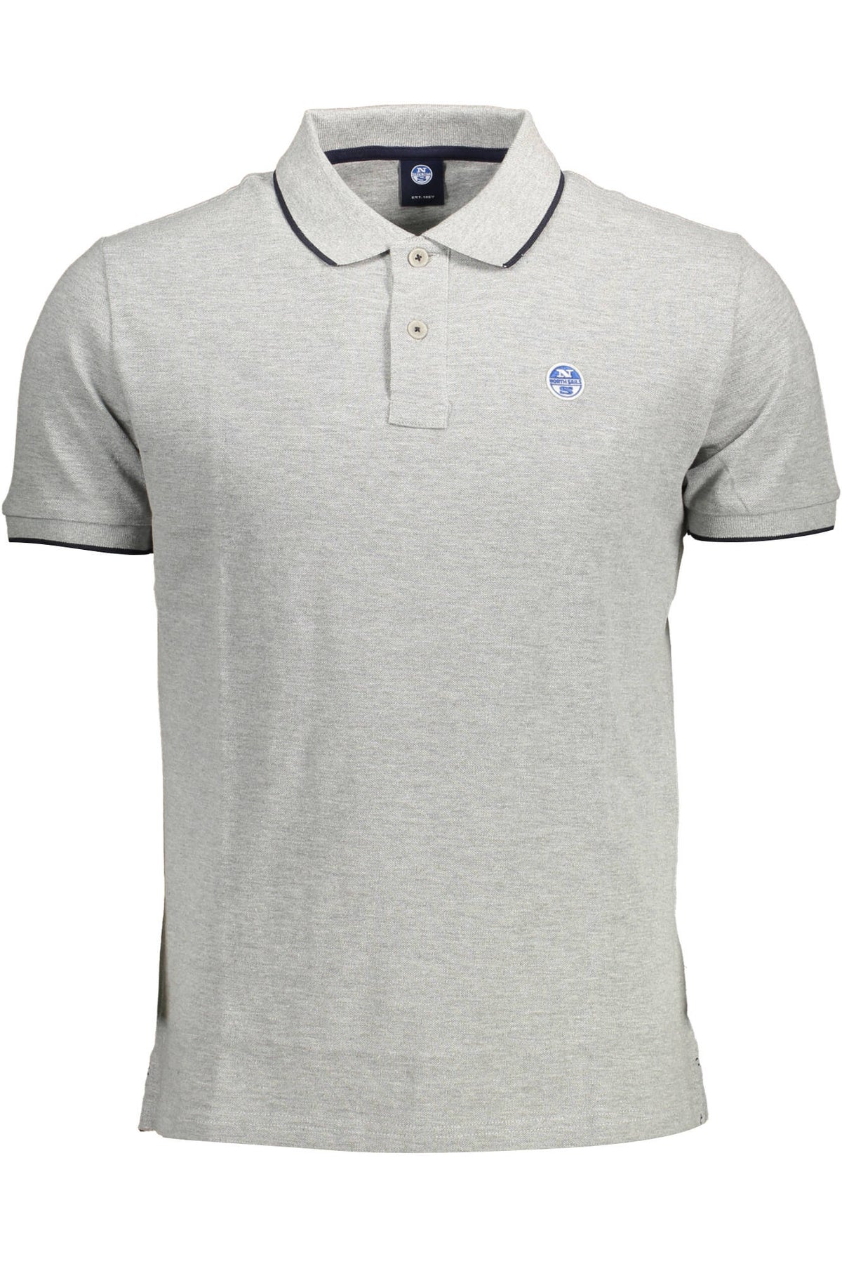 NORTH SAILS MEN'S SHORT SLEEVE POLO SHIRT GREY